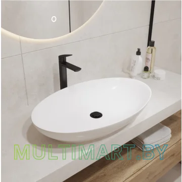 Умывальник Lauter 21571 (клапан 21190B + сифон 21635B, черный матовый) картинка 2